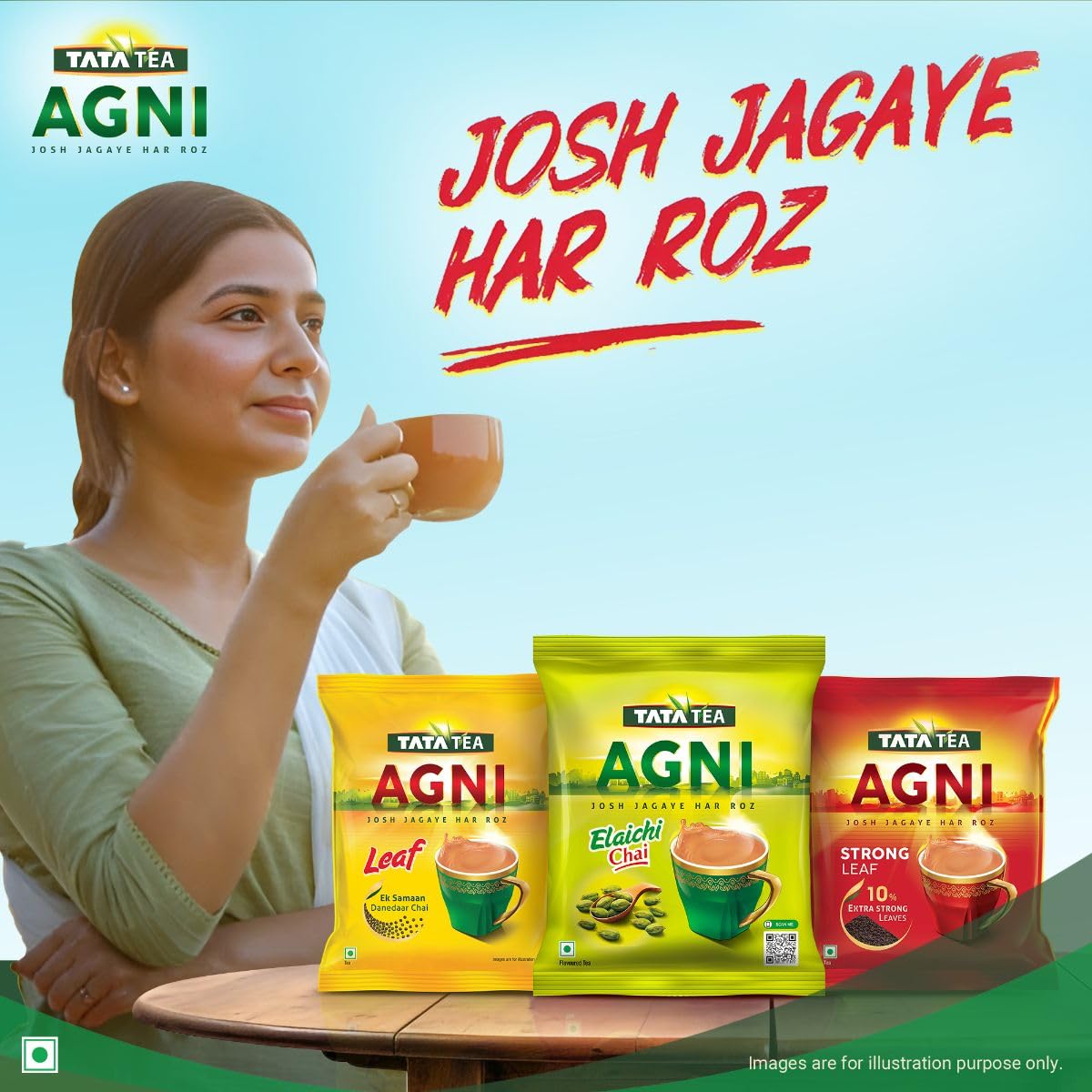 TATA TEA AGNI, Elaichi Chai,1Kg,cardamom tea