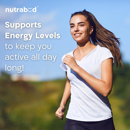 Nutrabud Organics Plant Based Vitamin B12 Supplement for Men, Women - 120 Capsules - 100% RDA of Natural B12 for High Absorption (120 Count (Pack of 1))