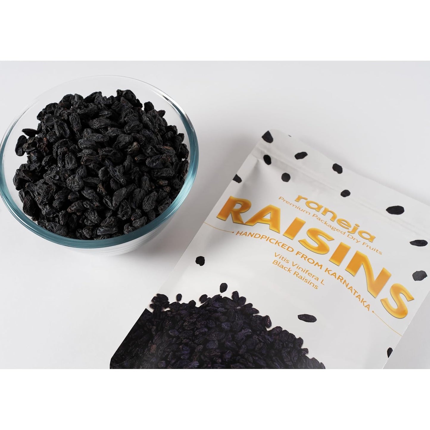 Raneja Premium Afghani Seedless Black Raisins 300g | High in Antioxidant Kali Kishmish/Kismis Dry Fruits, Healthy Snacks | Rich in Fiber & Potassium | Naturally Sweet & Tasty