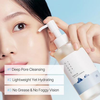 ROUND LAB 1025 Dokdo Cleansing Oil 200ml / Alcohol-Free, Blackhead Removal, Oil Cleansing