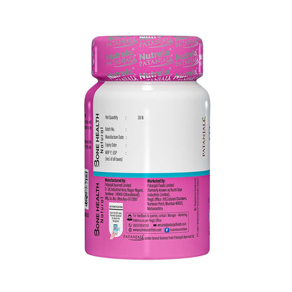 NUTRELA Bone Health Natural Calcium Supplement for Men & Women | Supports Bone Density, Joint Health, and Muscle Strength - 30 Capsules