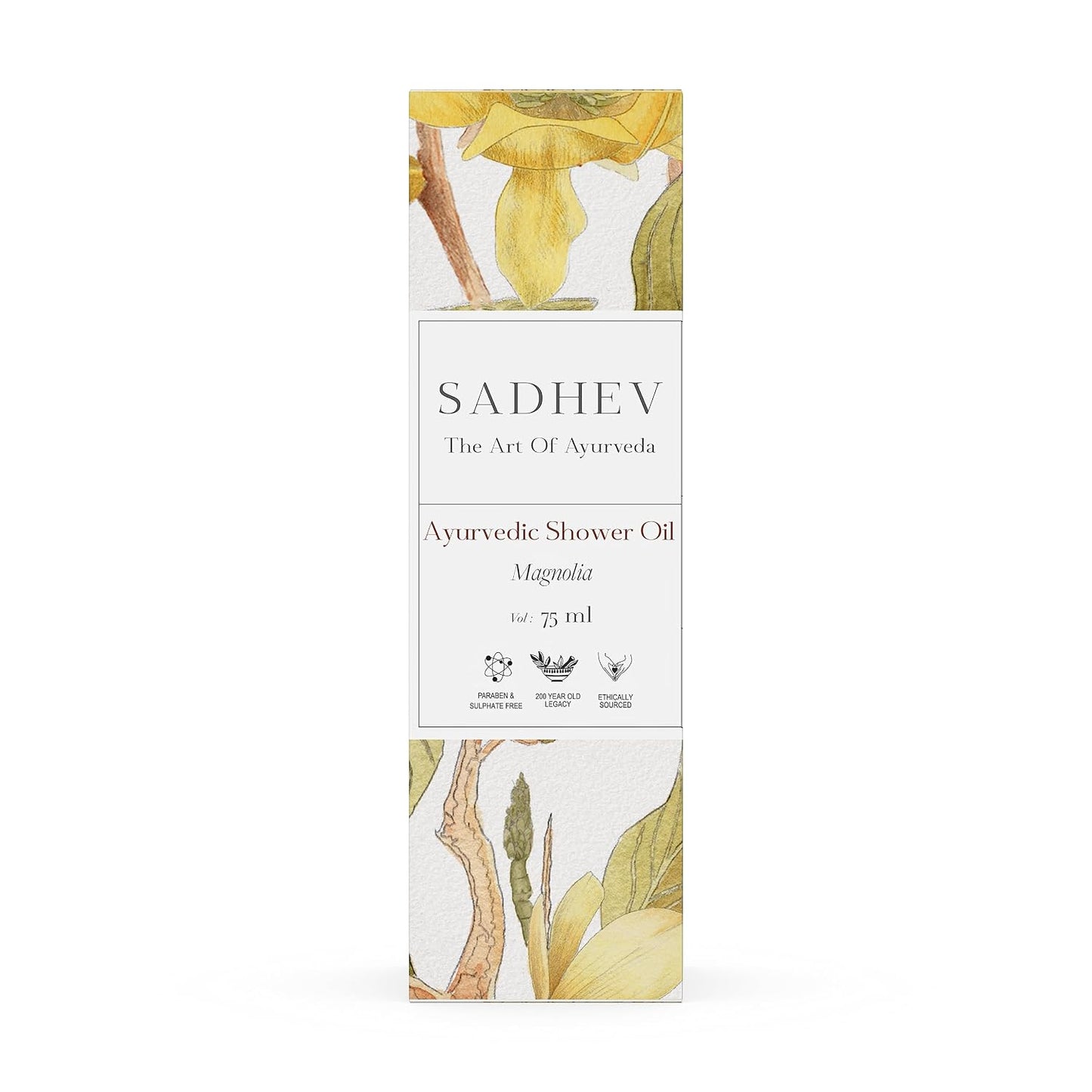 Sadhev Ayurvedic Shower Oil With Goodness Of Magnolia For Hydration And Moistrization