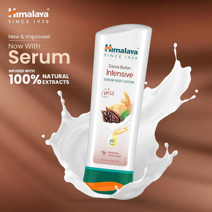 Himalaya Cocoa Butter Intensive Serum Body Lotion| 200ml| Wheat Germ Oil |For Dry Skin| 48 H Moisturization| Repairs Dry Skin From Day 1| pH 5.5| Moisturizes 5 Layers Deep