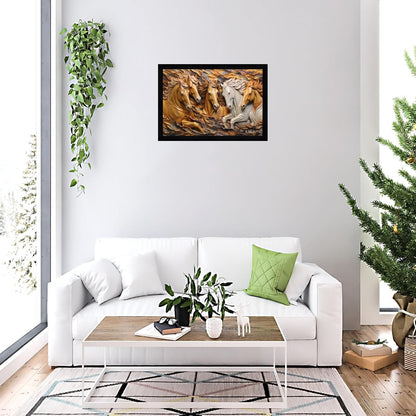 Modern Art Painting With Frame 13 Inches X 10 Inches