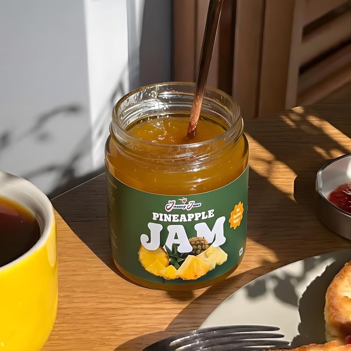 Jammy Jams Pineapple Jam | No Added Sugar | Made With Real Fruit - 200g