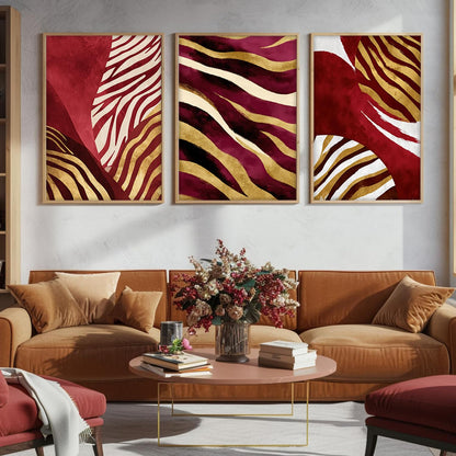 Boho wall Art Paintings Modern Art Framed Wall Painting for Living Room Bedroom - Wall Posters | Paintings with Frame Set of 3 (Boho 3, 10x13 inch)
