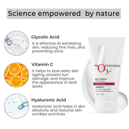 O3+ Agelock Anti Ageing Cream Spf-60,50 Gm