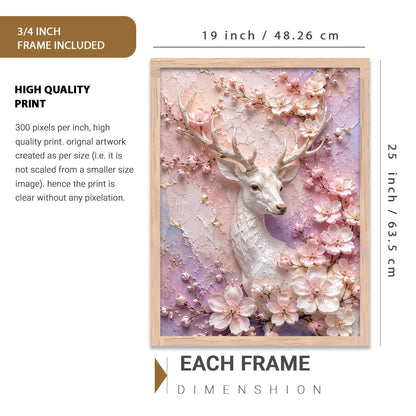 Framed Wall Art, 3D Textured Decorative Painting for Living Room, Bedroom, Office, Home Decor – Multiple Designs & Themes (design 2, 19 X25, Brown)