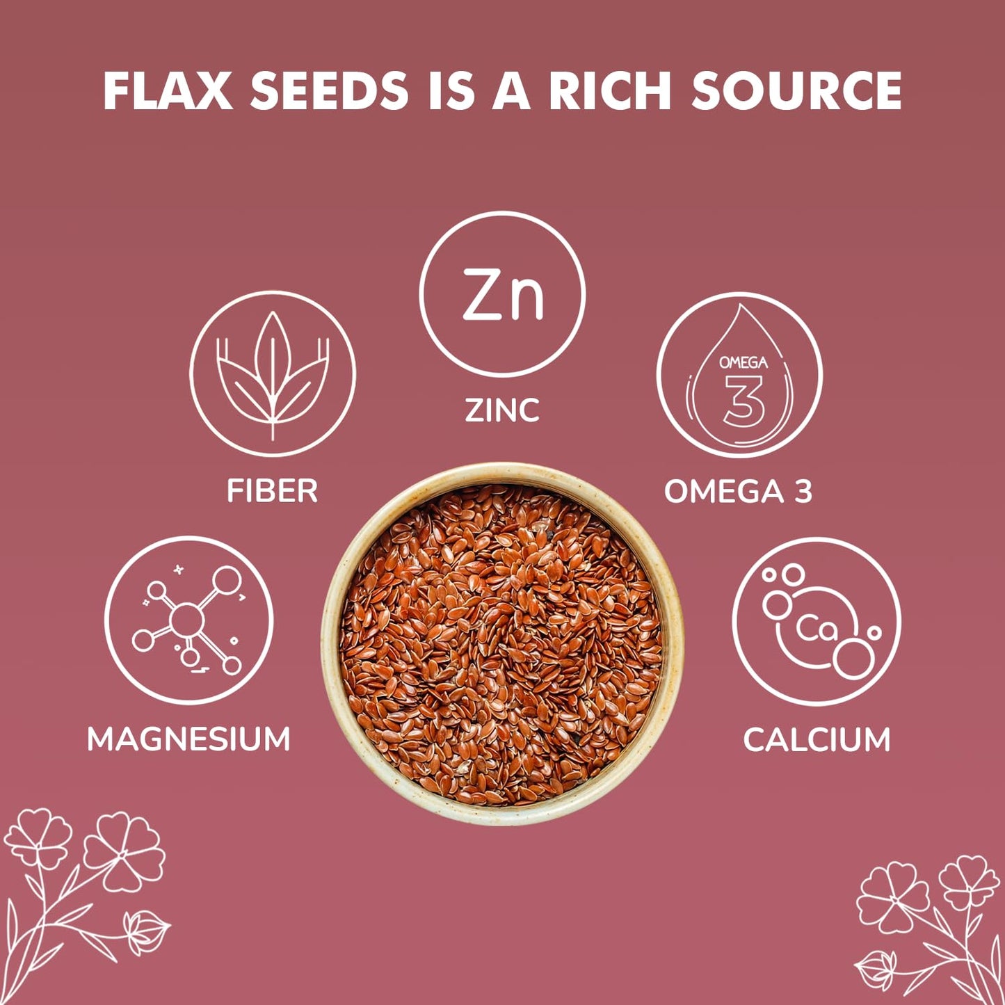 NutroVally Raw Flax Seeds | Rich in Omega-3, Fiber & Plant Protein | Supports Digestive Wellness, Satiety & Energy | Vegan, Gluten-Free Seeds for Smoothies, Salads, Baking & Healthy Snacking