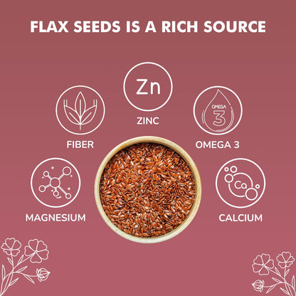NutroVally Raw Flax Seeds | Rich in Omega-3, Fiber & Plant Protein | Supports Digestive Wellness, Satiety & Energy | Vegan, Gluten-Free Seeds for Smoothies, Salads, Baking & Healthy Snacking