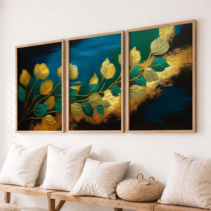 Painting for Wall Decoration - Modern Art Wall Decor Framed Painting for Living Room Bedroom - Framed Wall Posters/Paintings with Frame Set of 3 (Art 11, 10x13 inch)
