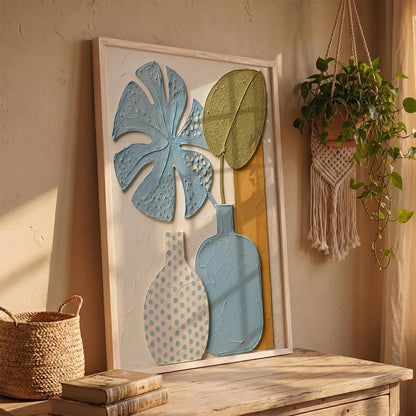 Boho Art Home Decoration Painting | Boho Painting With Frame For Living Room Bed Room Hotel Wall Decor Digital Reprint (14X20 inch)
