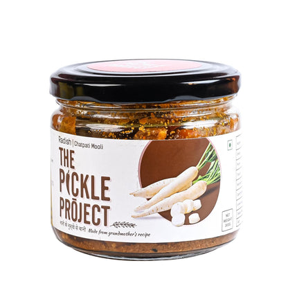 The Pickle Project | Home Made Desi Mooli Ke Achar – 300 gm | Radish Pickle| 100% Natural, No Preservatives | Handcrafted with Authentic Spices | Taste of Darjeeling