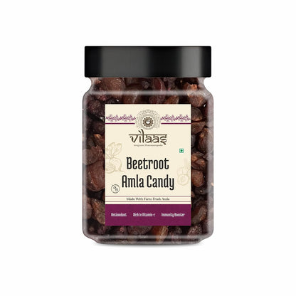 Vilaas Sugar Free Beetroot Amla Candy Indian Gooseberry Candy High Vitamin C Low Processed All Natural Ingredients After Meal Mouth Freshener Mukhwas No Artificial Preservatives
