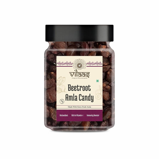 Vilaas Sugar Free Beetroot Amla Candy Indian Gooseberry Candy High Vitamin C Low Processed All Natural Ingredients After Meal Mouth Freshener Mukhwas No Artificial Preservatives