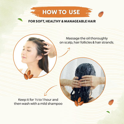 Instructions on how to use a hair care product for soft, healthy, and manageable hair.