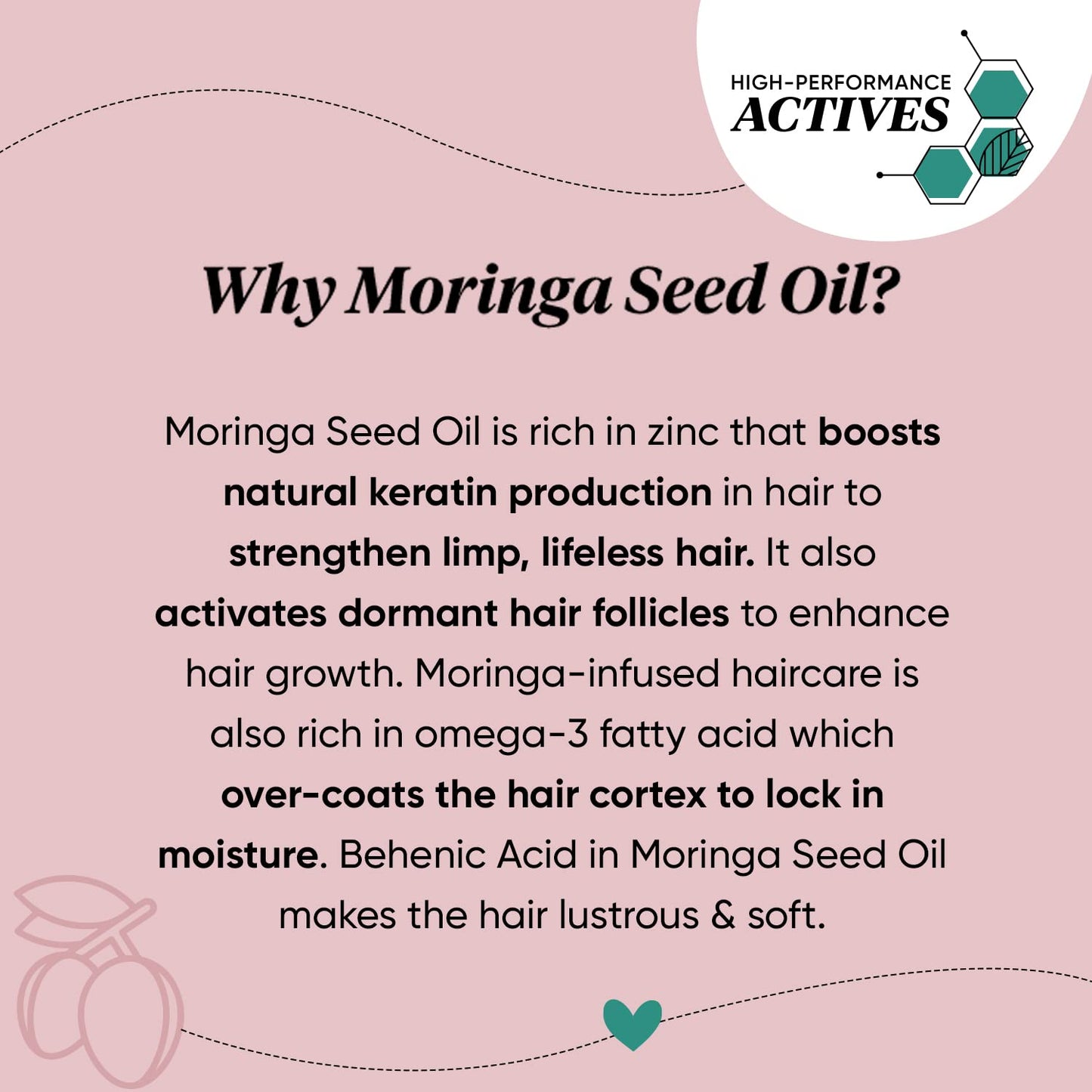 Zephivo Dot & Key Moringa & Argan Hair Fall Control Shampoo With Pea Peptide & Cysteine | Sulphate Free, Paraben Free | For Dull & Thinning Hair | 200ml
