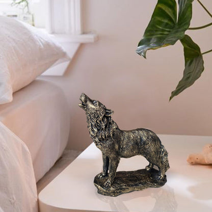 Beautiful Lion Statue for Home Decor (Pack of 1, Dark Brown)