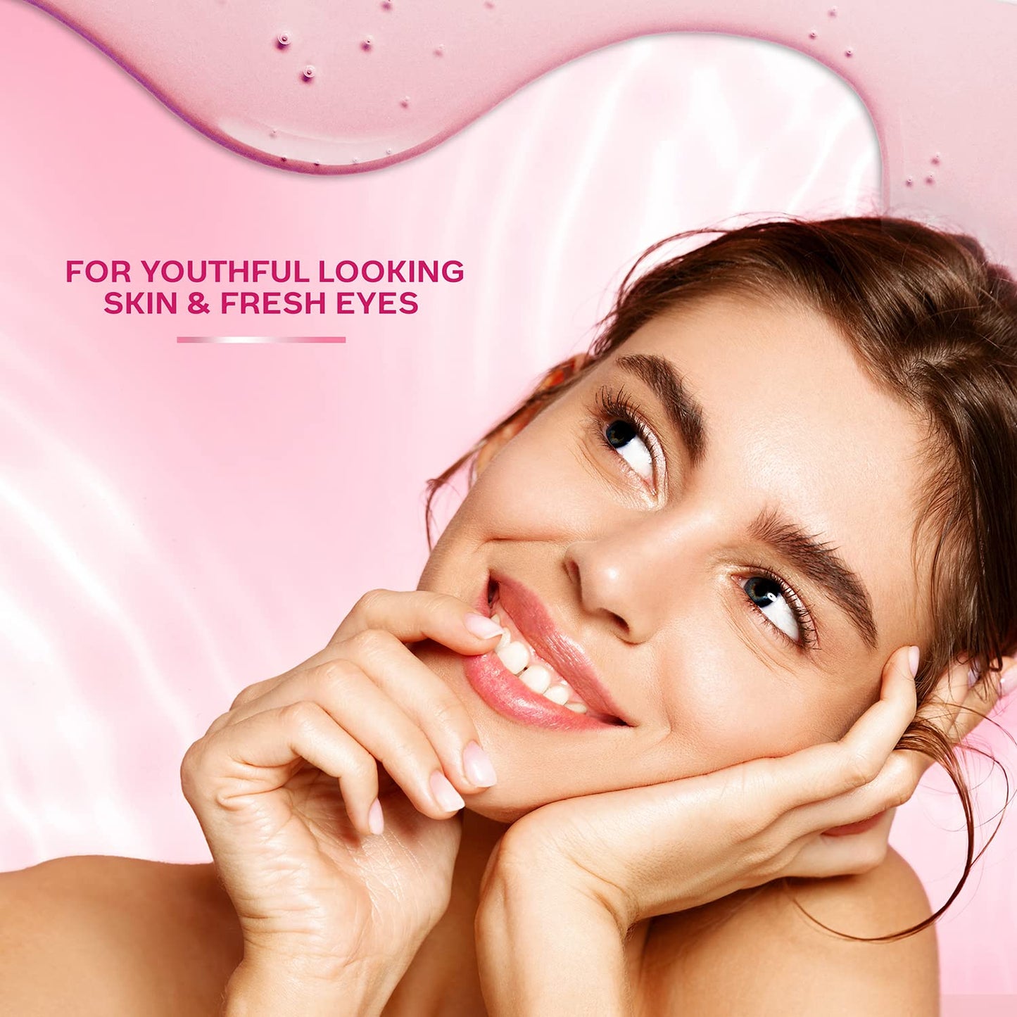 FACESCANADA Pink Aloe Vera Fresh Eyes Serum For Under-Eye Care, 15ml | Squalene, Witch Hazel & Quinoa Extracts | Anti-Ageing, Brightening & Intense Hydration | Helps Reduce Puffy Eyes & Dark Circles