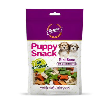 GNAWLERS Chicken Puppy Mini Snack Bone for Baby Dog Treat, 250 g