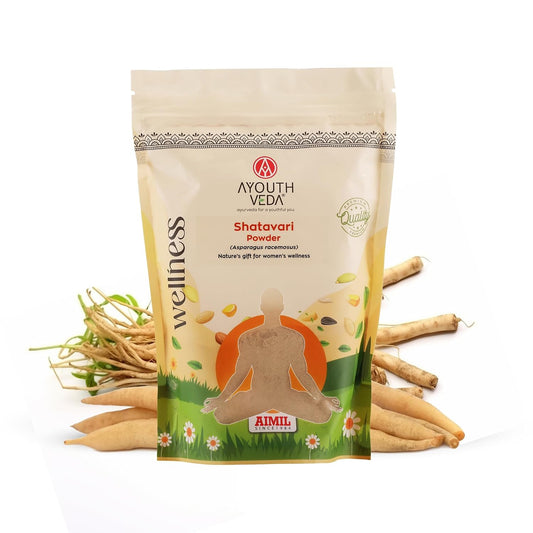 Ayouthveda Shatavari Powder Pure Ayurvedic Herb for Women’s Health & Wellness Net Qty: 200g