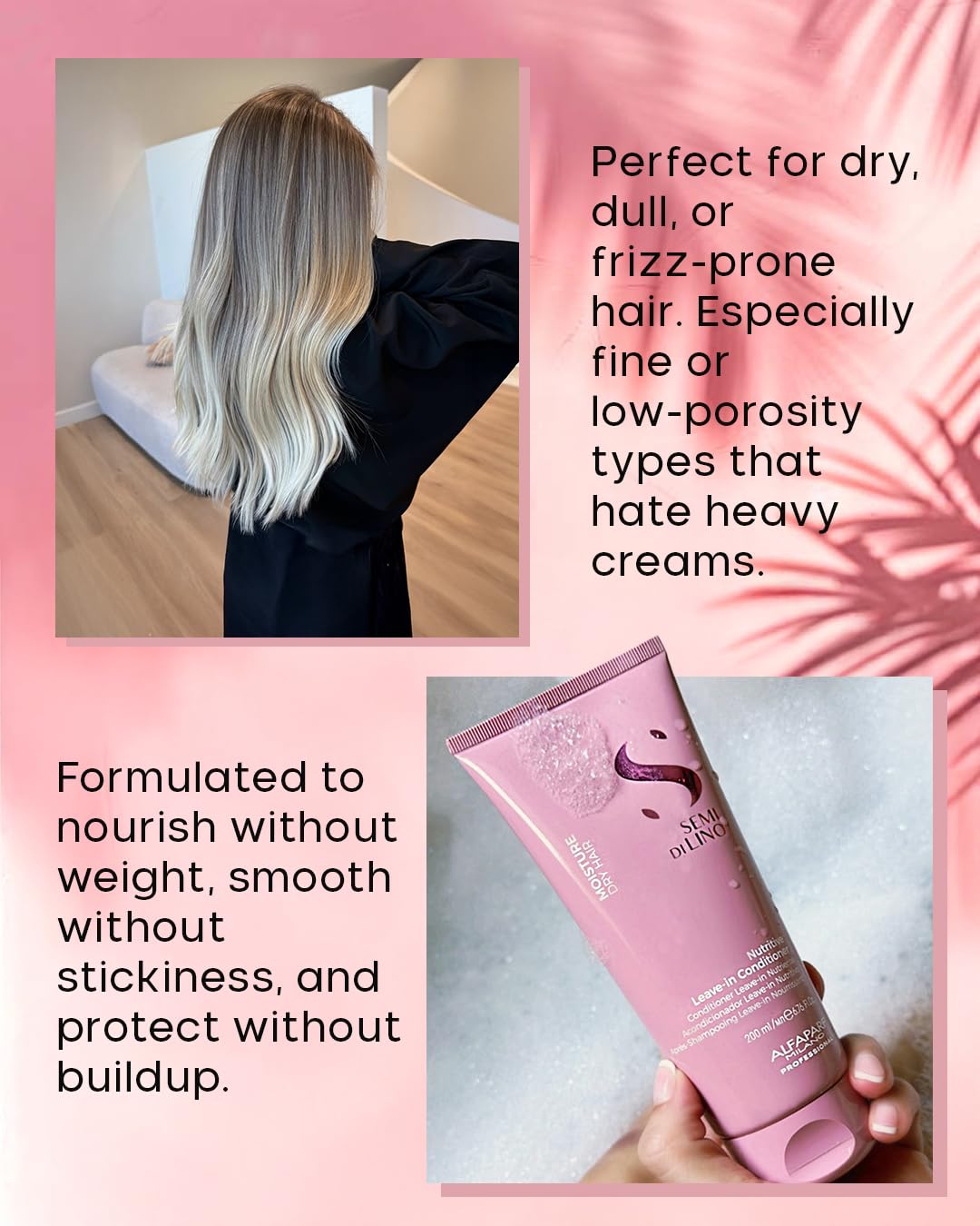 Alfaparf Milano Moisture Leave-in Conditioner for Dry Hair Ideal for Dry, Damaged, Frizzy & Frizz Hair -Leave-In Repair Hair Mask Treatment To Repair Dry Or Damaged Hair - 4 Minutes To Reverse Hair Damage From Bleach, 200ml.