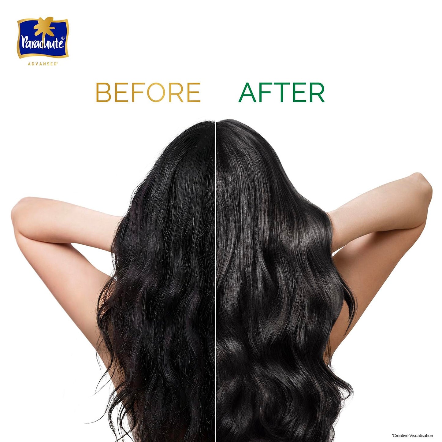 Parachute Advansed Protein Shampoo | with Coconut Milk and Aloe Vera | For up to 100% Damage Repair & up to 3X Softer Hair | Protein Lock Technology | Paraben-Free | For Men & Women | 340ml