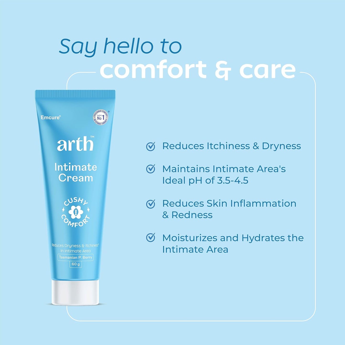 Arth Menopause Wellness & Intimate Care Combo for Women | Perimenopause Support Tablets for Hormonal Balance & hot flashes + Intimate Cream to Reduce Dryness, Itching & Maintain pH Balance
