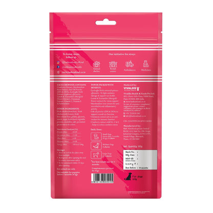 BARK OUT LOUD By Vivaldis - Tear Stains Eyebright Chewstix Stick for All Life Stages Dog | Active Marigold Extract, Rich in Omega FA for Dog, 100 Gm Dog Treats