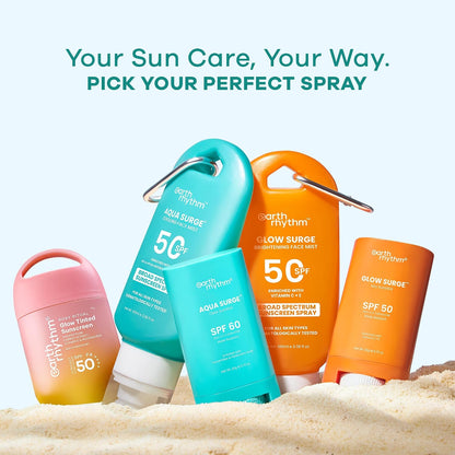 Earth Rhythm Aqua Surge Hydrating Sunstick SPF 60 PA++++. Ceramides & Hyaluronic Acid. No white Cast. No Parabens, Vegan.