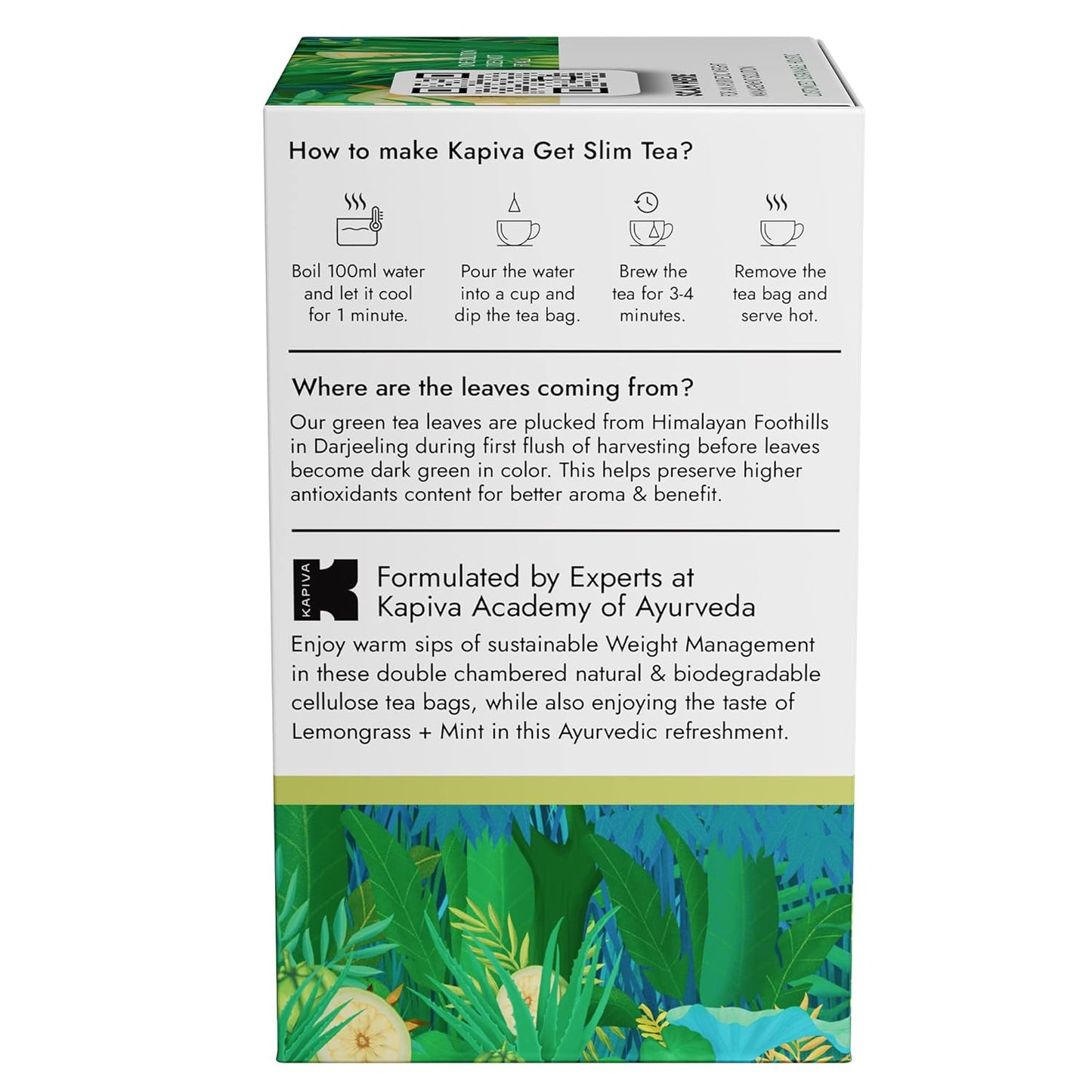 Kapiva Get Slim Green Tea Powder (45Gm) | Lemongrass Flavored + Natural Metabolism Booster For Healthy Weight Care