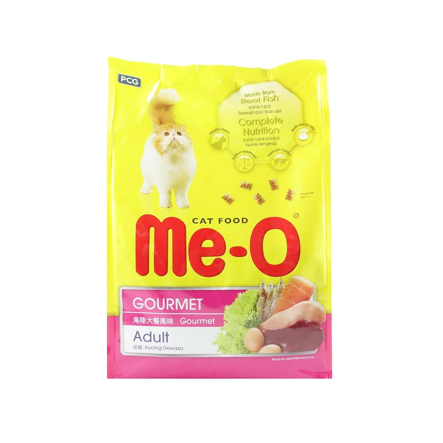 Me-O Adult Cat Food Dry Gourmet, 400 g