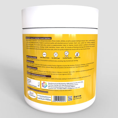 Pro360 Gold Whey Protein - Chocolate Flavored - (100% Whey Protein with Digestive Enzymes, 23g Protein, 5.97g BCAA, 4.7g Glutamic Acid per Serving) (250g)