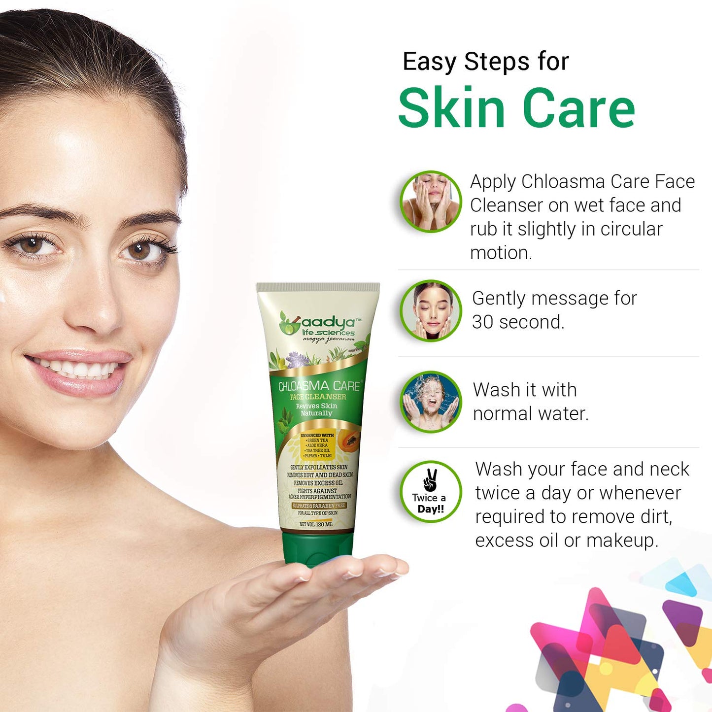 Chloasma Care Cream and Face Wash Combo Pack (120 gm + 3o gm)