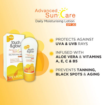 Revlon Touch and Glow Advanced Sun Care Daily Moisturising Lotion Spf 30, 50ml