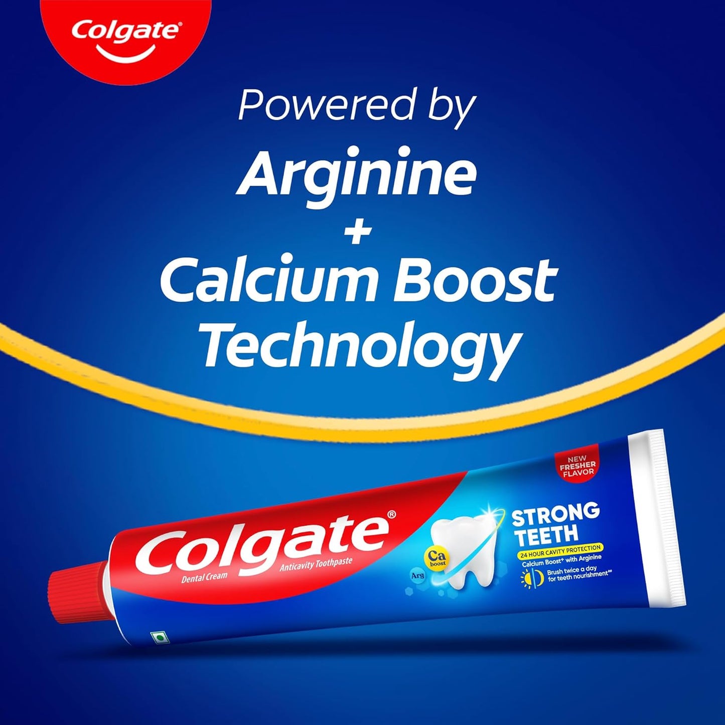 Colgate Strong Teeth Toothpaste with Amino Shakti - India's No.1 Toothpaste for Cavity Protection (150 g)