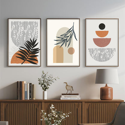 Boho Painting for Wall Decoration - Modern Art Wall Decor Framed Painting for Living Room Bedroom - Framed Wall Posters/Paintings with Frame (Boho 1, 13x19 inch)