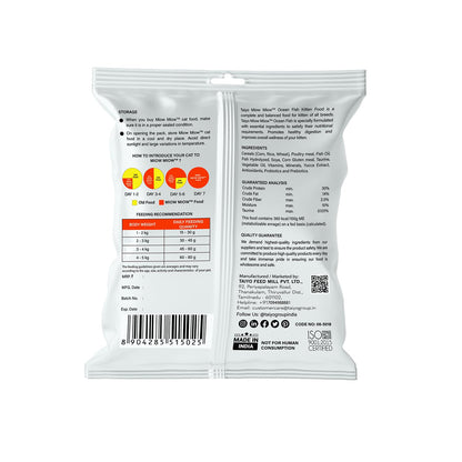 TAIYO MIOW MIOW Adult Ocean Fish, Complete Food for Cat | Formulated with Finest Ingredients (50g)