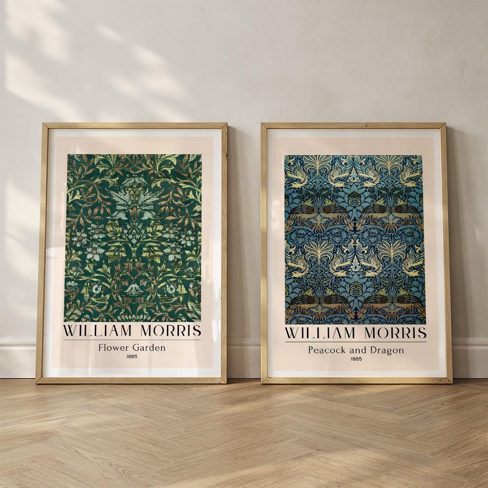 Set of 2 wall art paintings for living room & wall painting for bedroom wall decor - (10x13 Inch framed poster, Paintings for home decor)