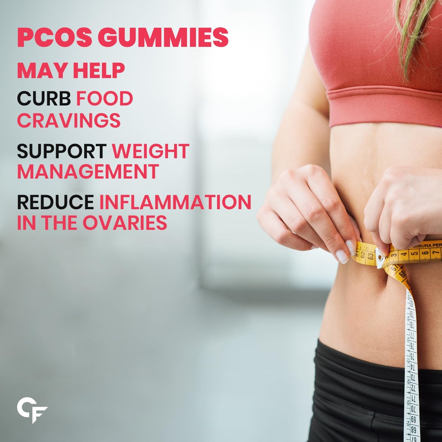 Carbamide Forte PCOS Supplements for Women with 40:1 Ratio of Myo Inositol to D Chiro Inositol | Inositol Supplement for PCOS - 60 Veg Orange Flavoured Gummies, 275 Grams