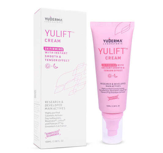 YUDERMA Yulift 3X Skin Firming Cream 100ml | With Instant Smooth & Tensor Effect | Helps Improve Skin Elasticity, Firmness & Texture | Face & Neck Cream for All Skin Types | Lightweight, Fast-Absorbing Formula