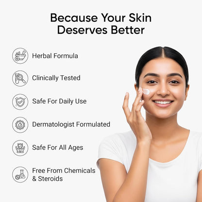 Multipurpose Herbal Cream 25g (Pack of 2), Gentle & Chemical Free Triple Action Healing Cream, Ideal for First-Aid, Minor Cuts, Wounds & Burns