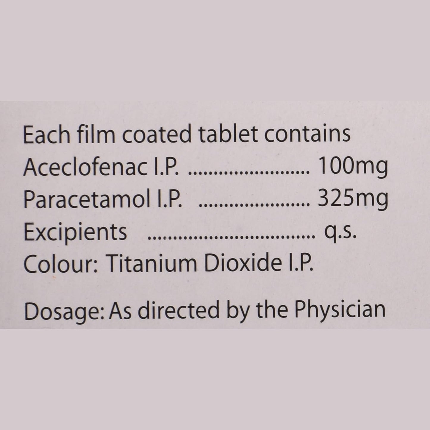 Ace-Proxyvon - Strip of 10 Tablets