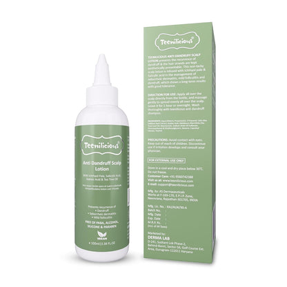 Teenilicious Anti-Dandruff Scalp Lotion With Azelaic Acid & Tea Tree Oil For Folliculitis 100ml