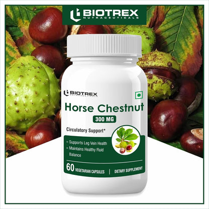 Biotrex Nutraceuticals Horse Chestnut 300mg - 60 Veg Capsules