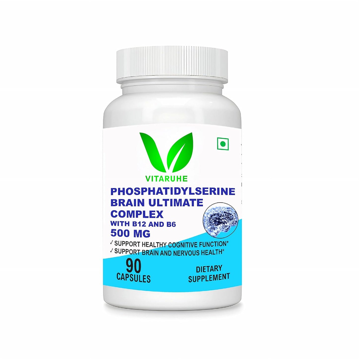 Vitaruhe® Phosphatidylserine Brain Ultimate Complex 500 Mg Per Serving 90 Vegetarian Caps (Verified For Active Components)