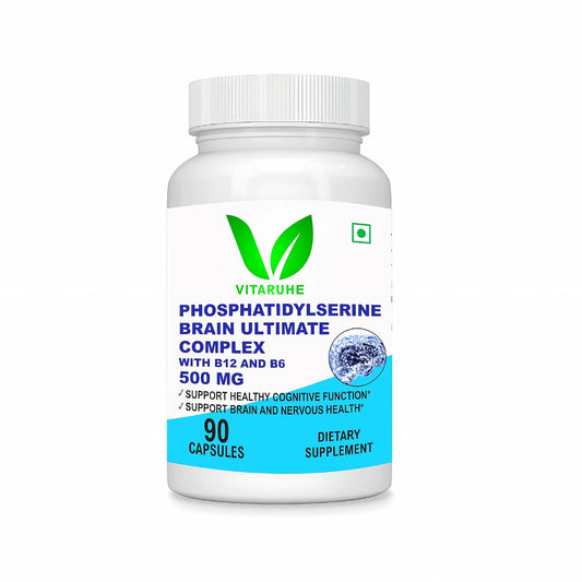 Vitaruhe® Phosphatidylserine Brain Ultimate Complex 500 Mg Per Serving 90 Vegetarian Caps (Verified For Active Components)