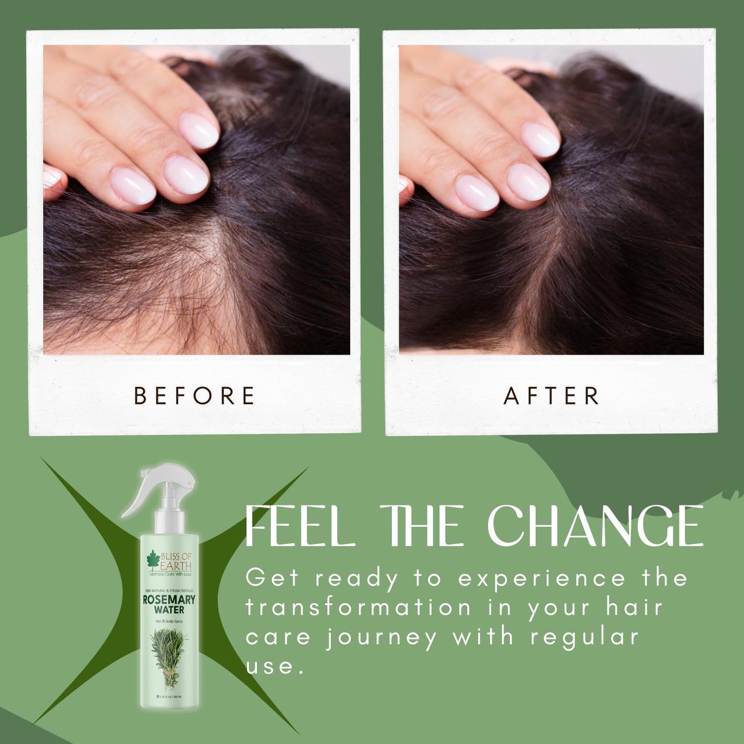 Bliss of Earth Rosemary Water Spray For Hair Growth 200ml, 100% Natural Steam Distilled Rosemary Water For Hair & Skin, Helps Reduce Hair fall, Strengthens Hair.
