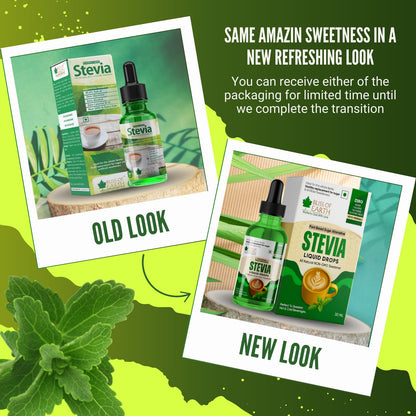 Bliss of Earth Stevia Liquid Sweetener – Pure, Natural & Sugar Free Drops | Zero Calorie | 30ML | Perfect for Tea, Coffee, Shakes, Smoothies & Desserts | Keto & Diabetic Friendly
