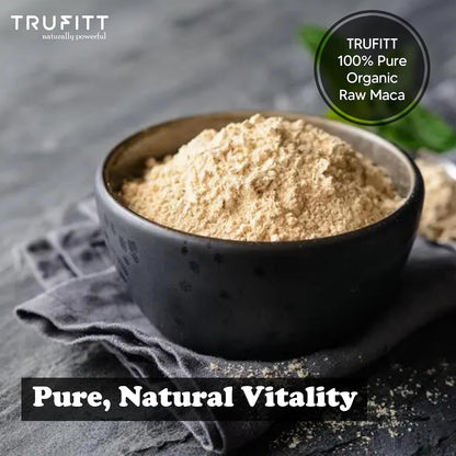 Trufitt Peruvian Yellow Maca Root Powder, Organic Herbal Supplement | Improves Energy And Stamina | Good For Men And Women - 100 GMS